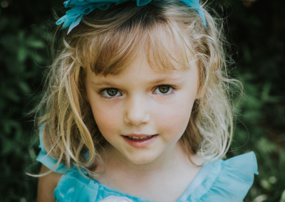 Gorgeous child portrait at an event in downtown Wilmington NC